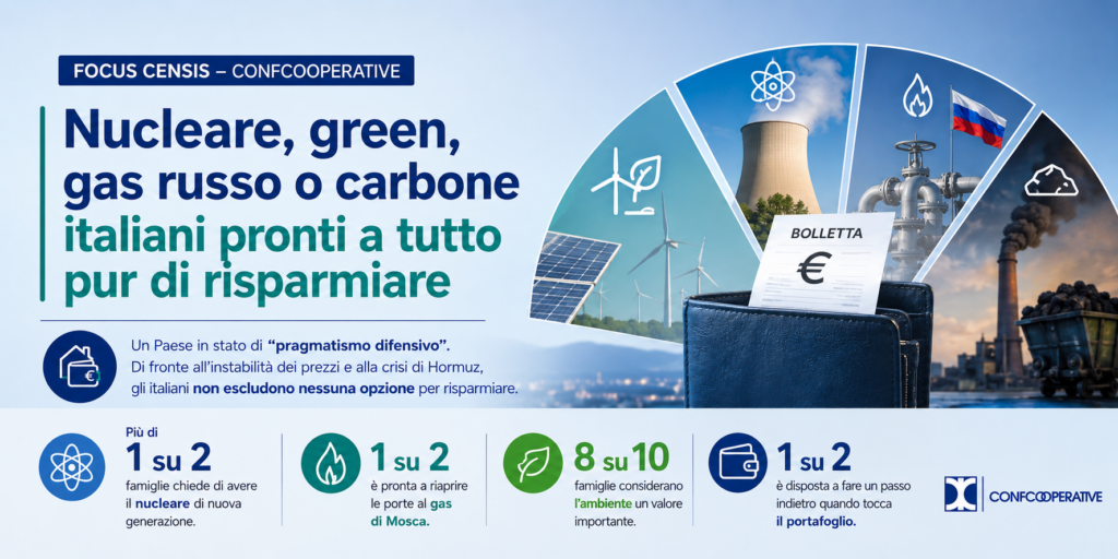 Energia, Dal nucleare al gas russo Italiani pronti a tutto pur di risparmiare